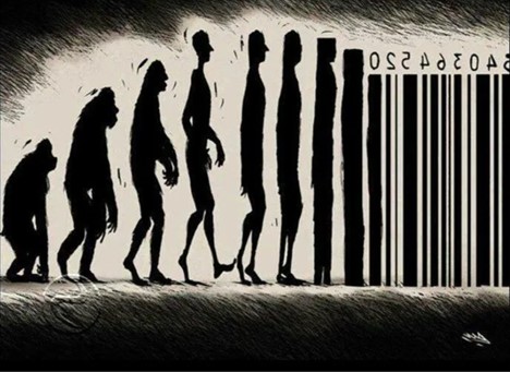 Depiction of the Evolutionary Thought into Materialism (Image source: https://wordlesstech.com/the-next-stages-of-human-evolution/)