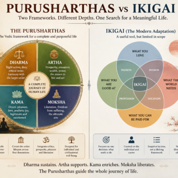Ikigai Vs Purushartha Ikigai: A Modern Simplification That Sacrificed Ancient Depth