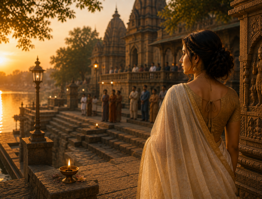 ChatGPT Image Aug 28, 2026, 04_30_04 PM The Gaze and the Garment: A Dharmic Reflection