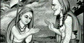 Shankaracharya with Govinda Bhagwatpada