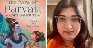 Author Aditi Banerjee and Her book 'The vow of Parvati'